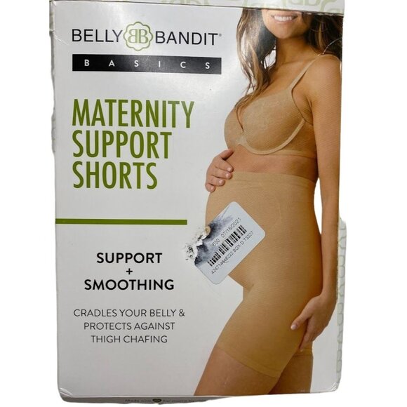 Belly Bandit Maternity Support Shorts Women's XL Black Smoothing Shaping Stretch - Picture 1 of 7
